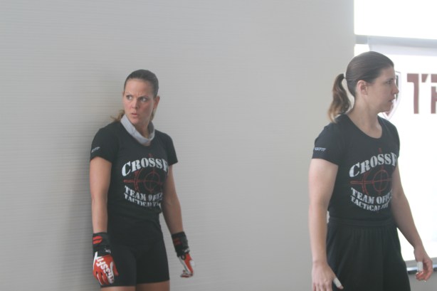 drea and brooke gettign ready