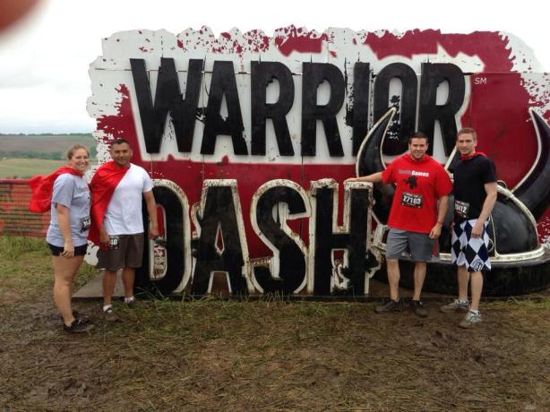 Angie_Matt_Carlos_James Warrior Dash before